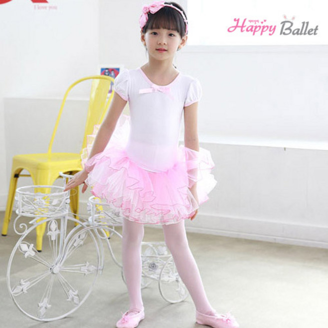 해피발레 여아용 플로렌스 튜튜 발레복