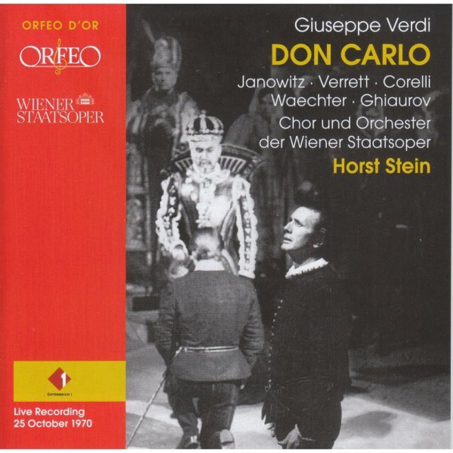 [CD] Horst Stein 베르디: 오페라 `돈 카를로` (Verdi: Don Carlo) : 1970년 빈 국립 오페라 극장 실황