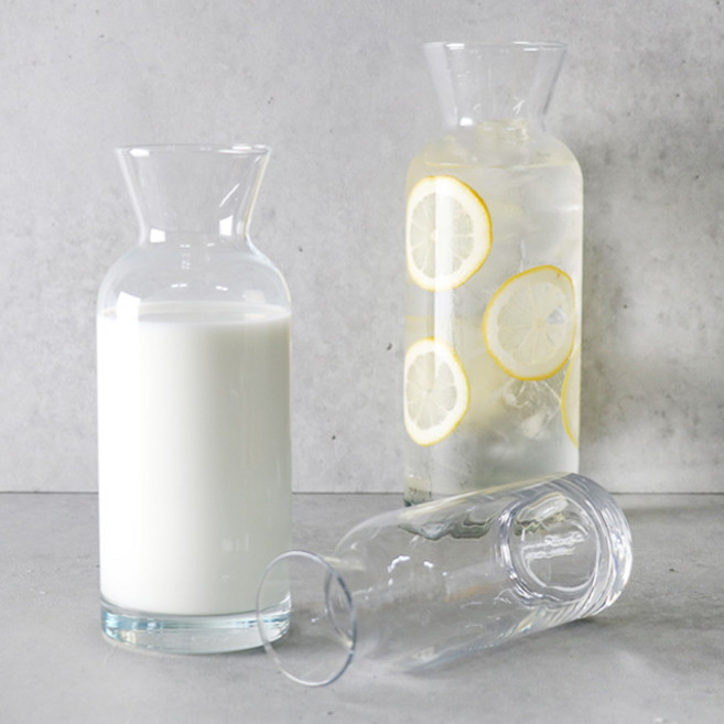 카라페 유리 디켄더 저그 물병 3size, 700ml