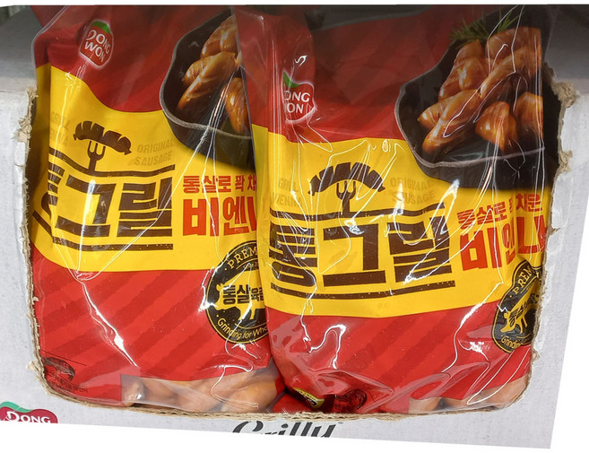 동원 통그릴 비엔나 소시지 아이스발송, 2개, 1kg