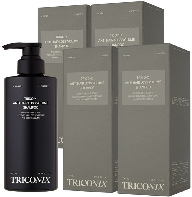 8위 - 트리코닉스 트리코엑스 탈모완화 볼륨 샴푸, 4개, 500ml