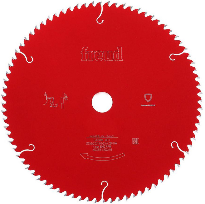 프레우드 원형톱날 팁쏘(목재용) (10인치) 250-100T-내경25.4 (415)
