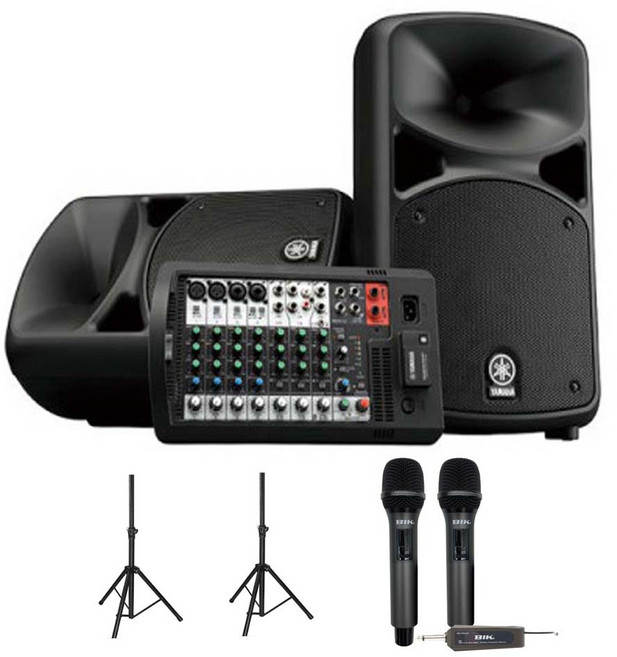 야마하 스테이지파스 600BT 이동식 버스킹 앰프스피커 블르투스 680W 10채널 파워믹서엠프