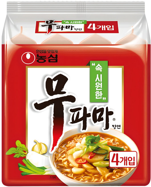 무파마탕면 122g, 4개