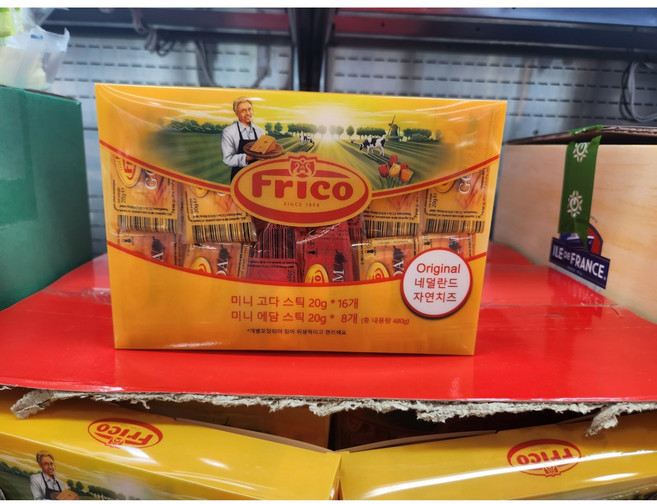 코스트코 프리코 미니 스낵 치즈 480g (고다 20g x 16개 & 에담 20g x 8개), 24개