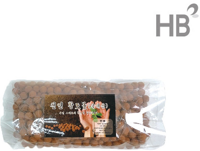한의바이오 천연황토볼 / 황토베개 베개속통 충전재 건식핫팩, 황토볼 500g, 1개