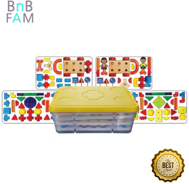 컬러 연결블록 두뇌발달 조립 블록세트 120P 키즈카페 실내용 집짓기놀이, 1개