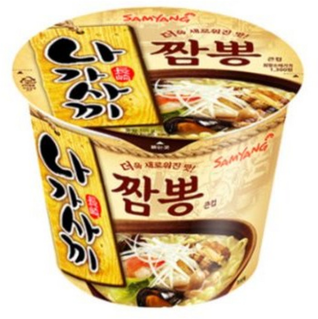 삼양 나가사끼짬뽕 큰컵 105g, 3개