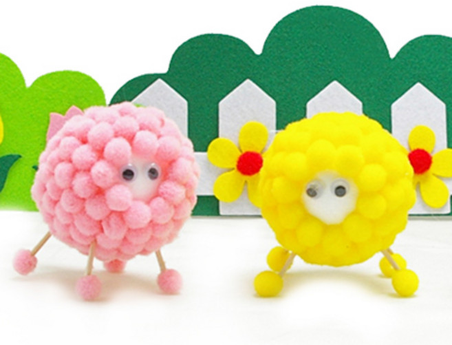 양한마리만들기(퐁퐁 솜방울)/만들기재료 패키지/175137, 하늘