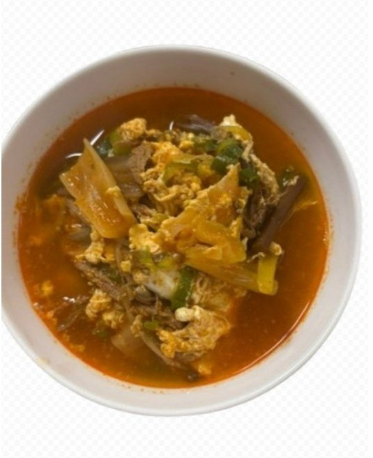 차려낸 건더기가풍부한 육개장 국산한우사골육수 진하고깊은국물맛, 3개, 500g