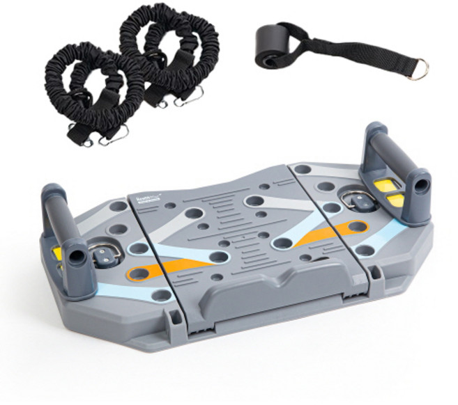 멀티 푸쉬업바 스트레칭 보드 싯업바 근력밴드 도어앵커 다기능 홈트레이닝 운동기구 MP300, 그레이, 1개