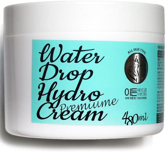 이든 워터드롭 대용량 수분크림 Premium 480g x 1통 독특한 10가지 유용한 꿀팁, 480ml, 1개