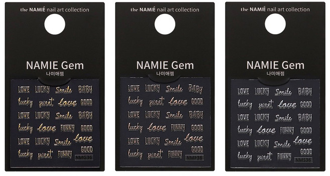 아이빛 더나미애 네일스티커 아트참 젬 180종 셀프 젤네일, NM, G_36, 1개