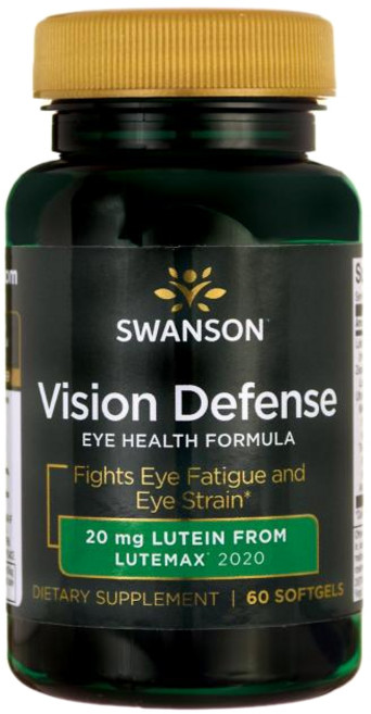 Swanson 斯旺森 葉黃素複方軟膠囊 20mg, 60顆, 1罐