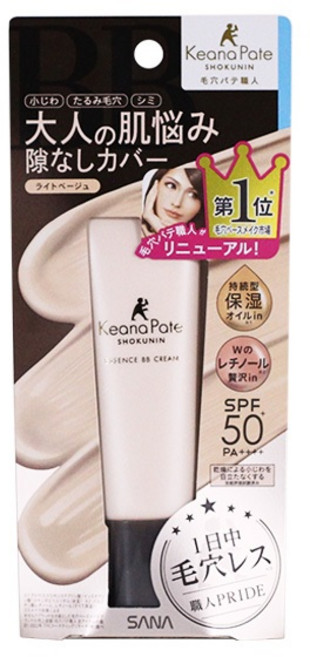 SANA 莎娜 毛孔職人 無瑕精潤BB霜 SPF50 PA+++, 1個, 01 亮膚色