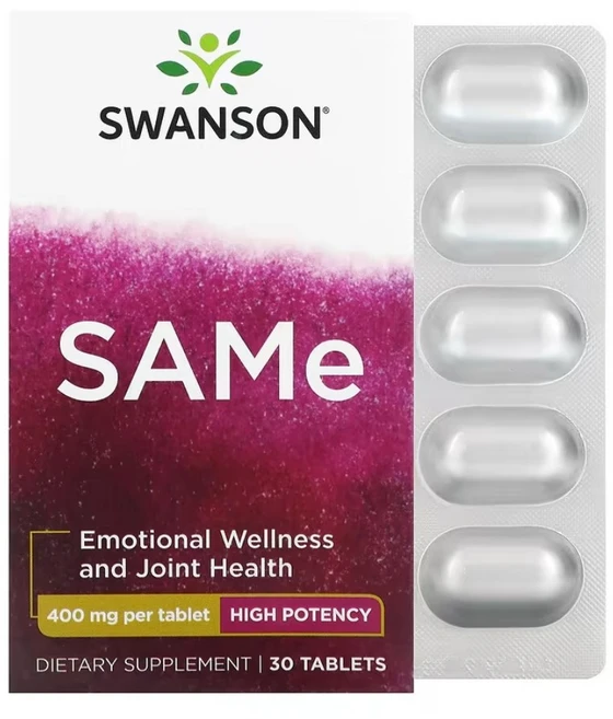 스완슨 아데노실 메티오닌 SAMe 400mg 30정 이황산염, 상품 - 쿠팡