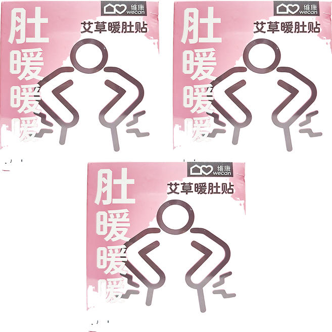 WECAN 維康 艾草暖肚貼, 3組