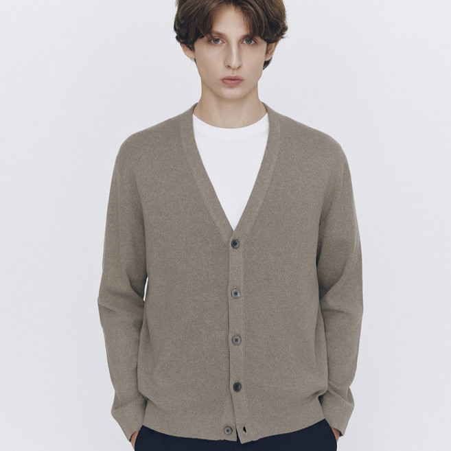 [AK수원점] [지오다노] 남자 봄 가을 하프밀란 브이넥 가디건 650205