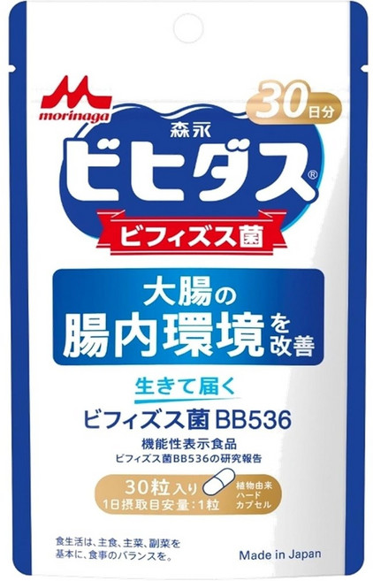 일본 모리나가 프로바이오틱스 비피더스 유산균 30정