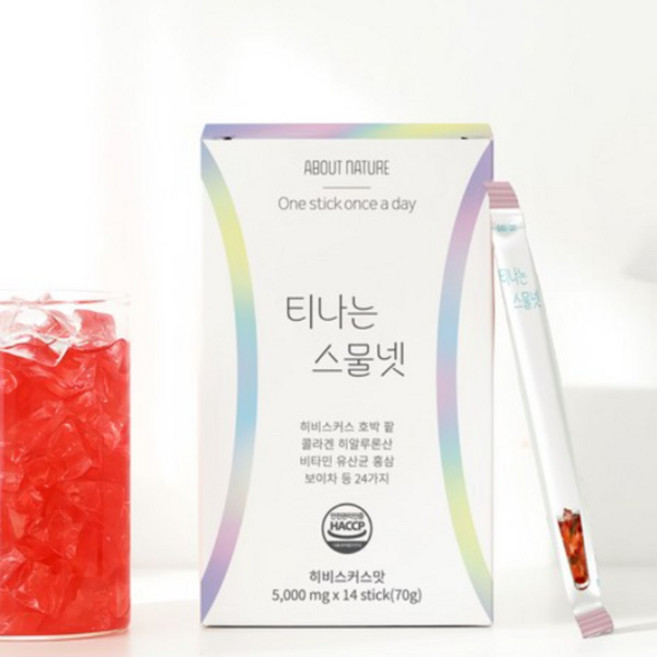 티나는스물넷 올인원 콤부차 히비스커스맛 14포x1박스, 1