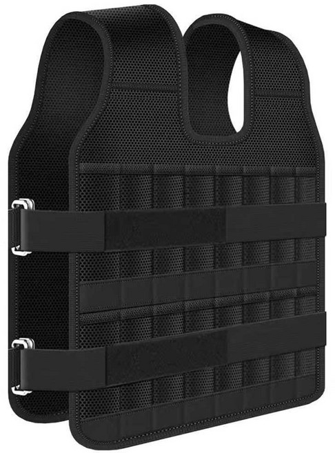 머슬 가드 중량조끼 헬스 벨크로 체력단련 무게 조절, 성인용 강철판 조끼(빈)