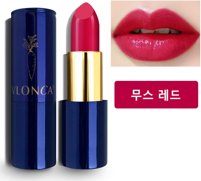 VLONCA 벨벳 가벼운 매트 립스틱 방수방한 롱래스팅 묻어나지않고 번짐적음 황피 추천 민낯 데일리 사용 가능, 1개, 025# 무스 레드