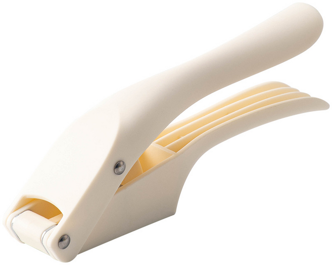 주방 마늘 으깨기 2in1 다용도 마늘분쇄기 스테인리스 마늘갈이 쉬운 세척, white, 1개