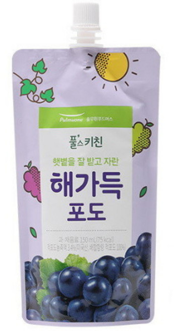 풀스키친 해가득 포도주스 150ml 어린이 음료 주스, 20개