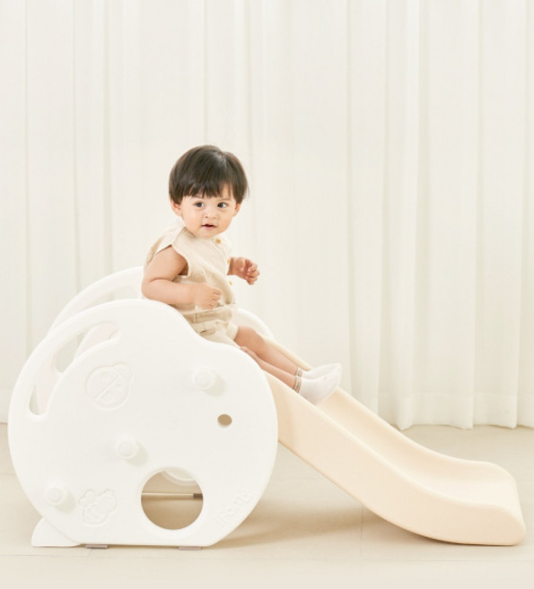 IFAM 베이비 유아 미끄럼틀 높낮이, 베이지