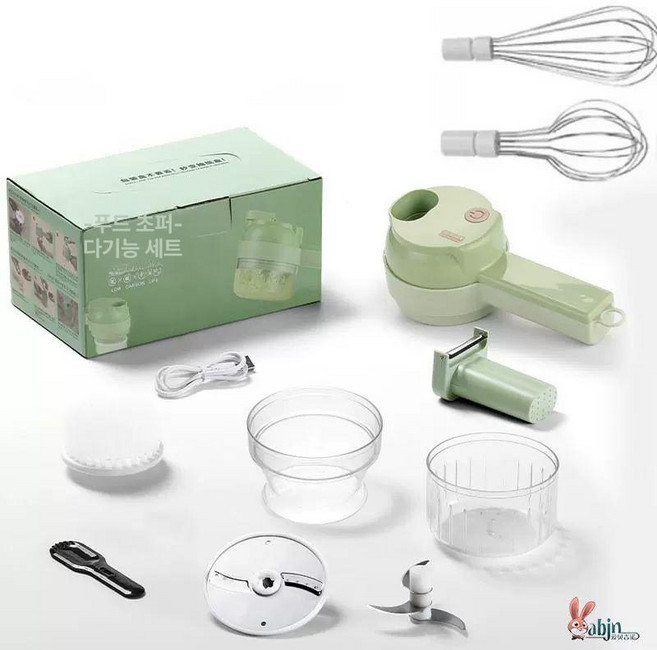 가정용 실내 커터 슬라이서 커팅 주방 다지기 다진야채 야채 주방도구 부엌 제품 무선 식재료, 6. 3세대 고품질+더블계란치기