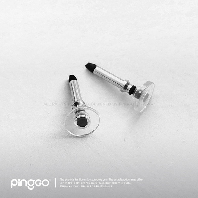 PingGO 電容筆 觸控筆 手寫筆 觸控兩用 被動式 平板手機通用 遊戲繪圖筆, 1個, 替換圓盤筆頭