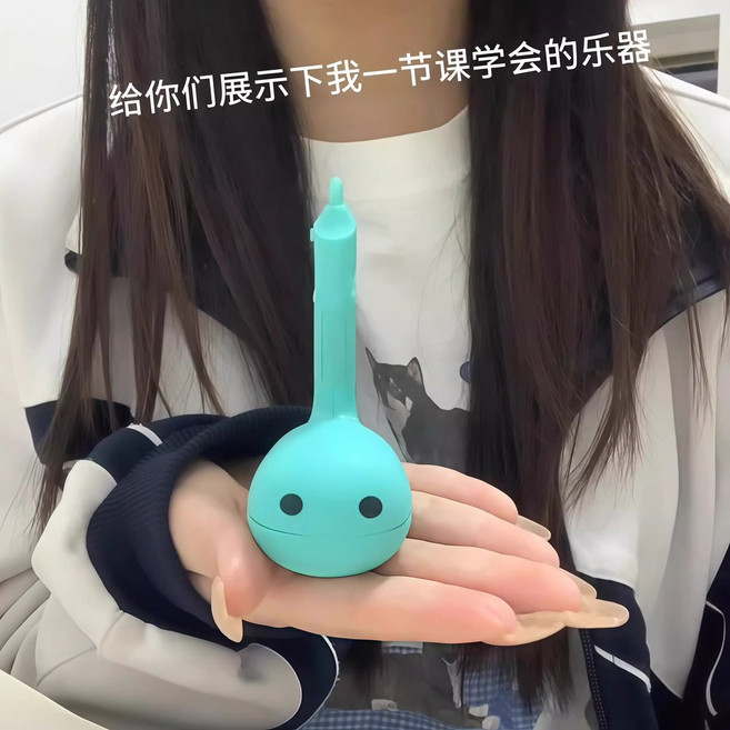 마이와 덴키 미니 오타마톤 멜로디 화이트 소형 악기 오토마톤, 뮤직 올챙이 초록, 1개