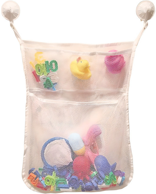 버드시아 욕실 그물망 + 강력걸이 2p 랜덤 발송, 화이트, 1개