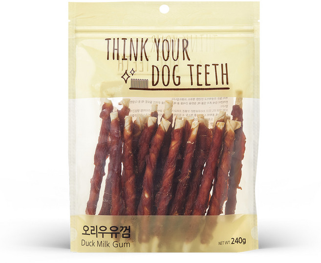 더주스 thinkyourdogteeth 딩고 오리 우유껌 강아지껌, 오리우유껌24p