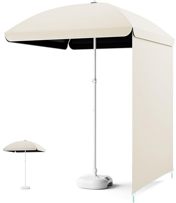 대형 파라솔 그늘막 카페 정원 호텔 커피숍 인테리어 파라솔 4단 높이 조절 야외용, 카키