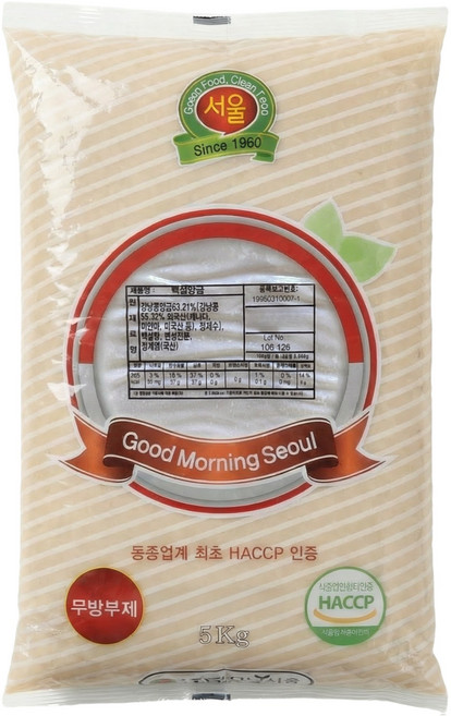 굿모닝서울 백설앙금 5kg, 1개