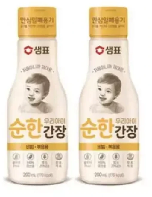 우리아이 순한간장 200ml 비빔볶음용2병, 1개, 비빔 볶음용