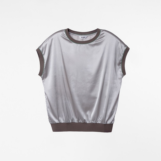 DANEE 100% SILK 無袖上衣 淺灰色