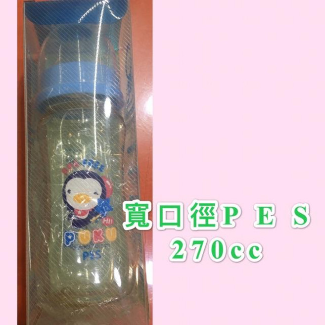 Puku 藍色企鵝PES奶瓶 150cc, 1個, 270CC, 藍色