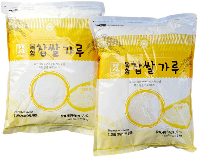 새마원 소연 건식 찹쌀가루55% (복합) 혼합 다용도 김장용, 3kg, 2개