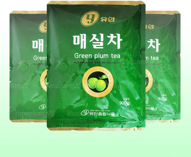 유안 매실차 900g, 3개, 1개입