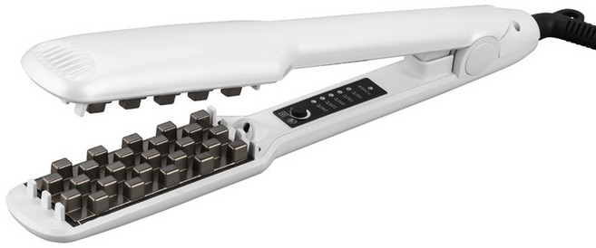 지남철 헤어 볼륨 다리미 플랫 스트레이트너 웨이브 스타일링 도구, 02 EU, 02 WHITE