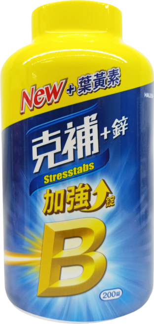 克補 B群+鋅加強錠, 1個, 200顆