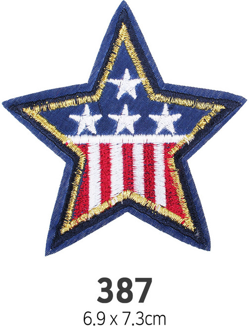 와펜 DIY 자수 패치 와펜모음 열부착식와펜, 4개, 와펜 패치 387번