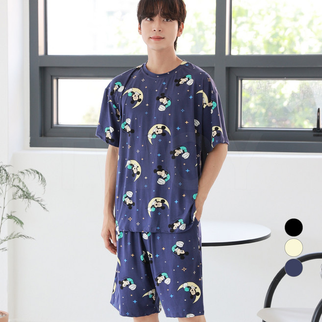 투와이 디즈니 남녀공용 피치 반팔 파자마 상하세트 DF285