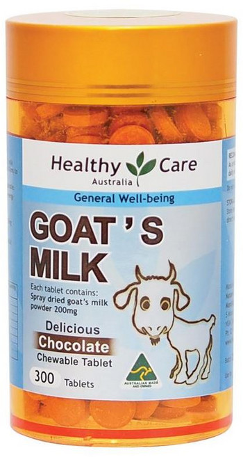 헬씨 케어 산양유 초콜렛맛 300 츄어블정, 1개, 300정