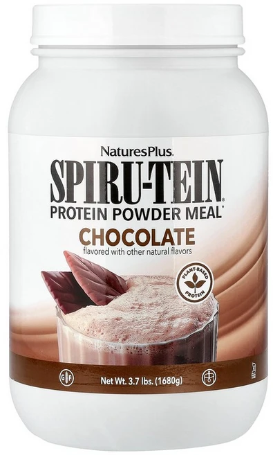 NaturesPlus Spiru-Tein® Protein Powder Meal Chocolate 3.7 lbs 1 680 g, 1678 g, 1개 - 쿠팡