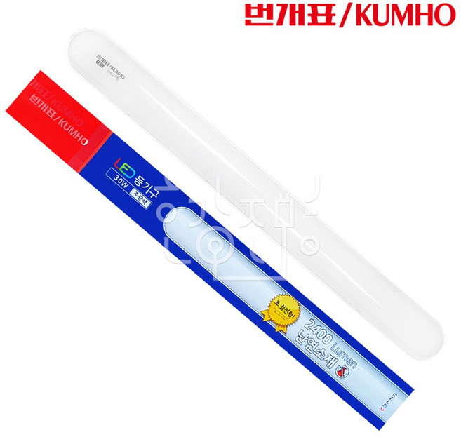 번개표 일자등 30W, 주광색, 1개