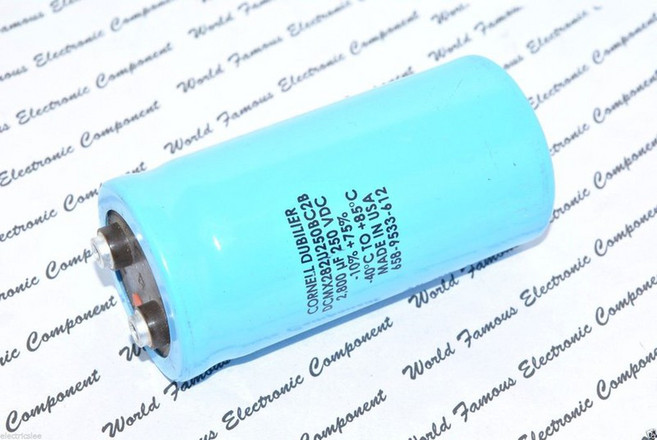 美國CDE 2800uF 250V DCMX282U250BC2B 鎖螺絲型 濾波電容 電解電容 x1個, 1個