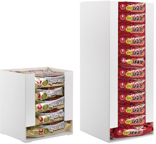 구디푸디 라면 정리함 다용도 수납 보관함 2개